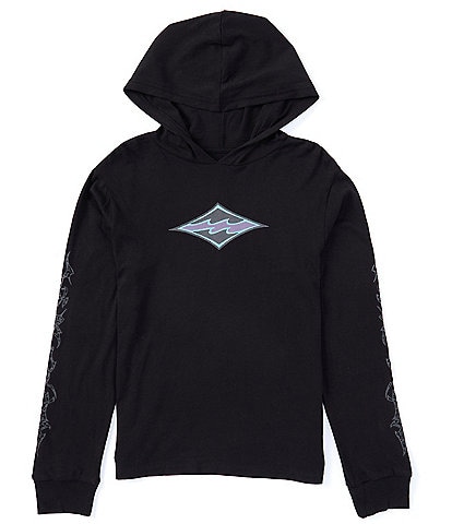 Billabong Big Boys 8-20 Long Sleeve Diamond Hooded Pullover