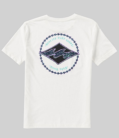 Billabong Big Boys 8-20 Short Sleeve Wave Logo Graphic T-Shirt