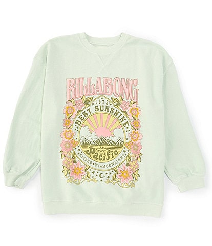 Billabong Big Girls 8-12 Long Sleeve Best Sunshine Graphic Sweatshirt