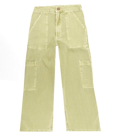 Billabong Big Girls 8-12 Relaxed Fit Tomboy Cropped Twill Cargo Pants
