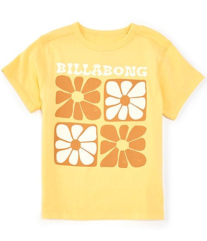 Billabong Big Girls 8-12 Short Sleeve Plant A Flower T-Shirt