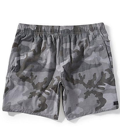 Billabong Crossfire Printed Elastic Submersible 18#double; Inseam Shorts