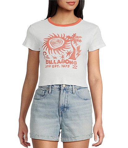 Billabong Electric Feeling Short Sleeve Cropped T-Shirt