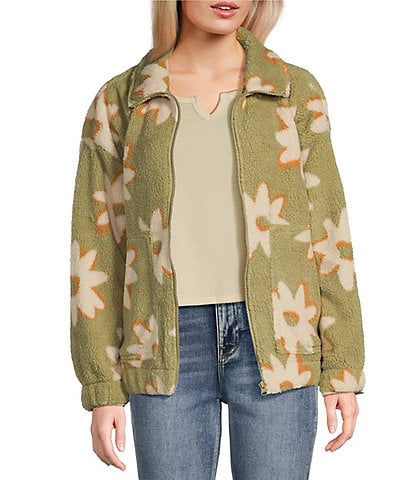 Billabong First Light Floral Teddy Sherpa Jacket