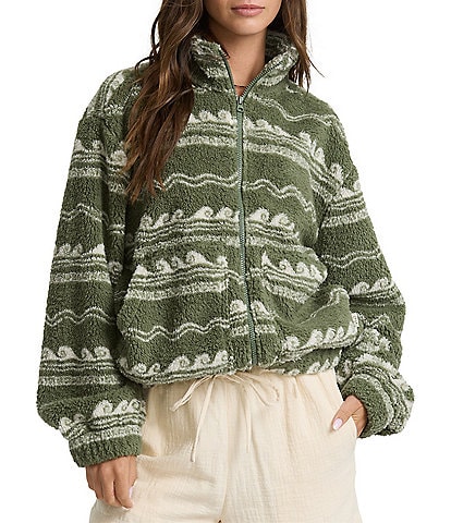 Billabong First Light Printed Faux-Sherpa Jacket