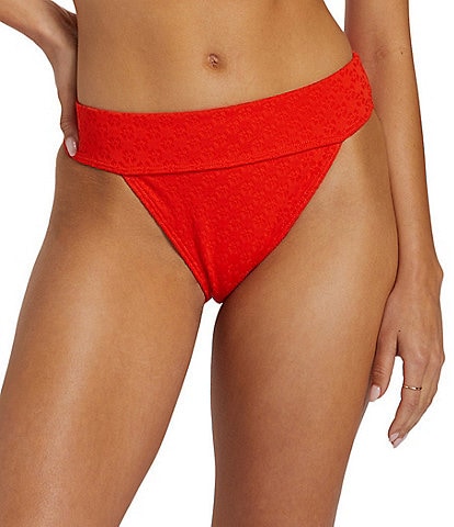 Billabong Good Vibes Aruba Mini Hibiscus Texture High Waist Swim Bottom