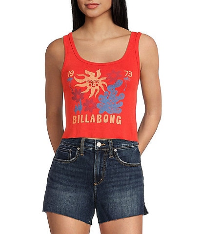 Billabong Hot Daze Sleeveless Cropped Tank Top