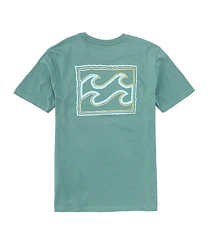Billabong Little Boys 2T-7 Short Sleeve Crayon Wave T-Shirt