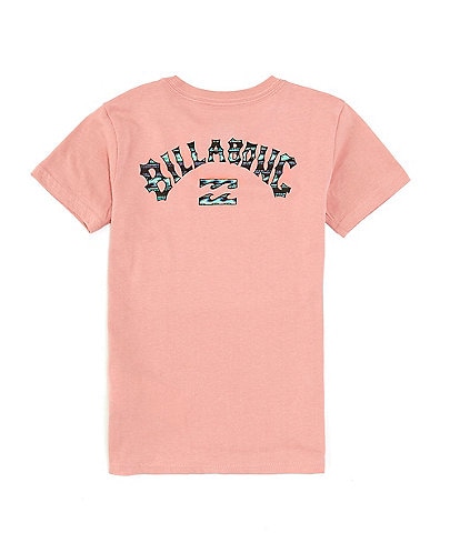 Billabong Little Boys 2T-7 Short Sleeve Logo Arch Fill Graphic T-Shirt