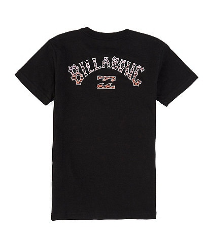Billabong Little Boys 2T-7 Short Sleeve Logo Arch Fill Graphic T-Shirt