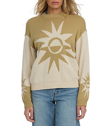 Billabong Long Sleeve Graphic Reverse Heat Sweater
