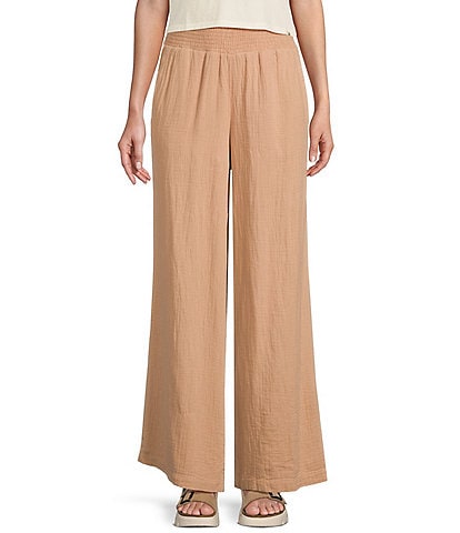 Billabong New Waves High Rise Relaxed Gauze Pants