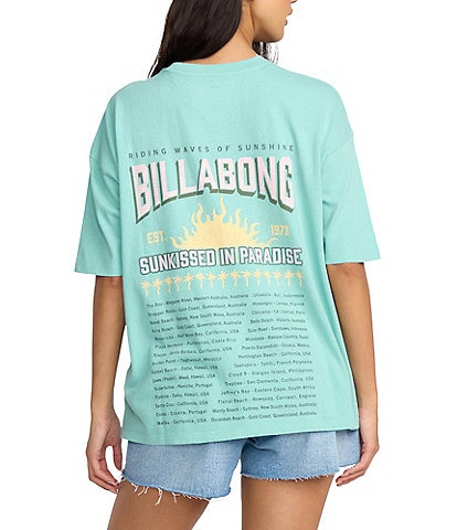 Billabong Reach For Sunshine Short Sleeve Boyfriend T-Shirt