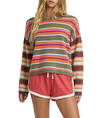 Billabong Red Rocks Striped Knit Sweater
