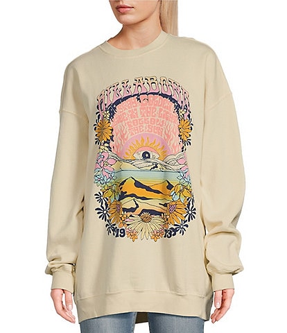 Billabong Ride In Crew Oversized Graphic Sweatshirt