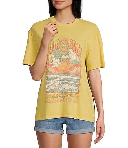 Billabong Seasons Of The Sol Graphic Oversized T-Shirt