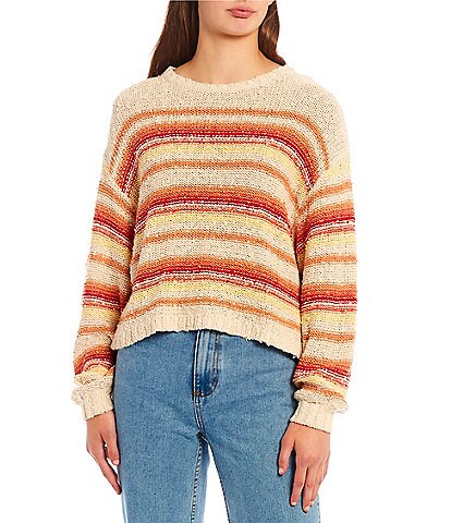 Billabong She's A Trip Stripe Long Sleeve Sweater