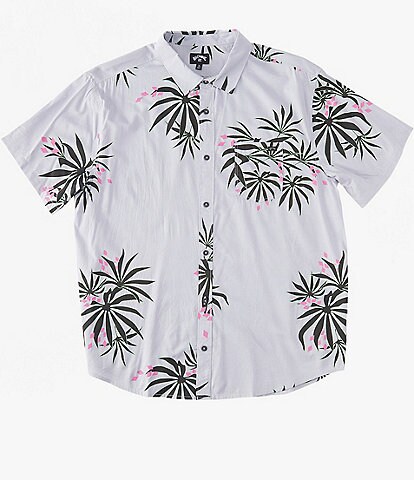 Billabong Sundays Short Sleeve Button Front Top