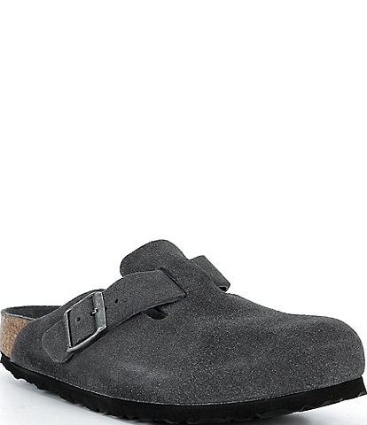 Birkenstock Women's Boston Suede Soft Footbed Family Matching Clogs