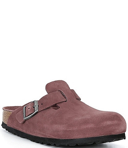 Birkenstock Women's Boston Suede Soft Footbed Family Matching Clogs