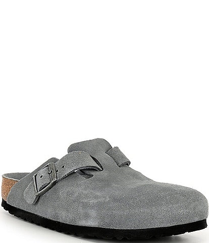 Birkenstock Women's Boston Suede Soft Footbed Family Matching Clogs