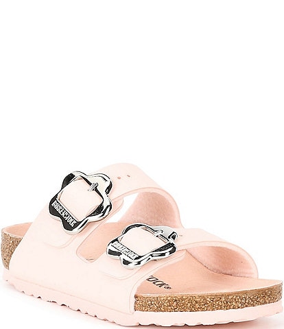 Birkenstock Girls' Arizona Flower Buckle Slide Sandals (Infant)