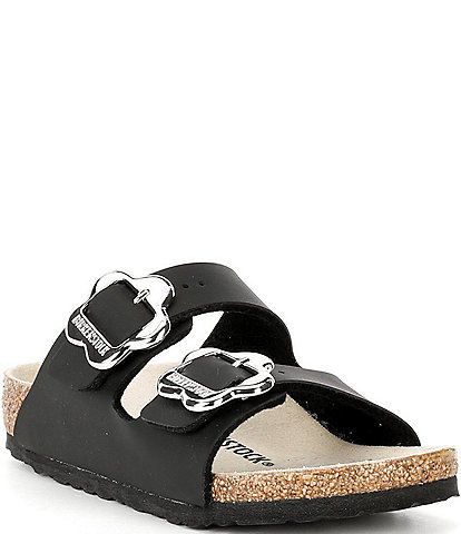 Birkenstock Girls' Arizona Flower Buckle Slide Sandals (Infant)