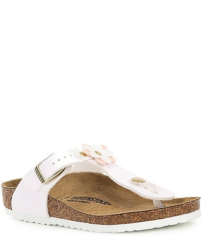 Birkenstock Girls' Gizeh Flowers Birko-Flor Sandals (Toddler)
