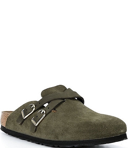Birkenstock Women's Blair Suede Cross Strap Clogs