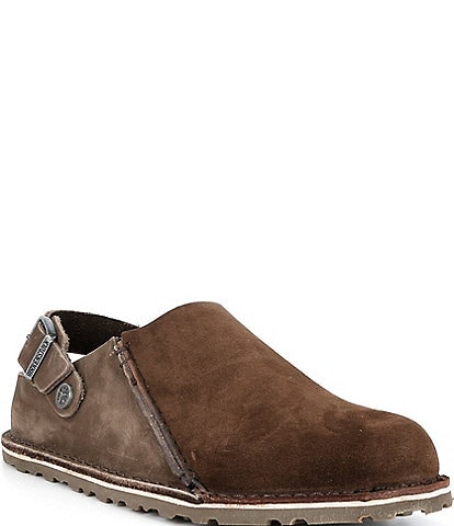 Birkenstock Women's Lutry Suede Back Strap Shearling Lined Clogs
