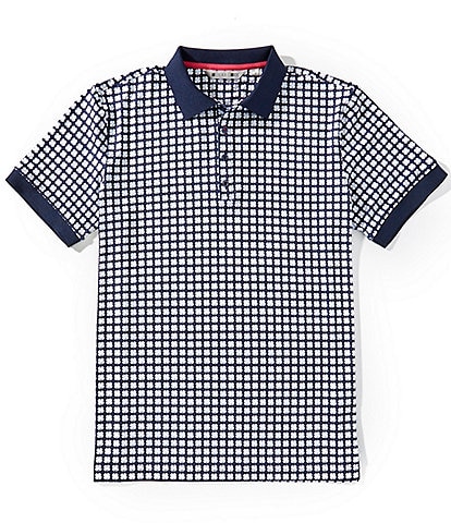 BLACK CLOVER Clover Patch Short Sleeve Polo Shirt