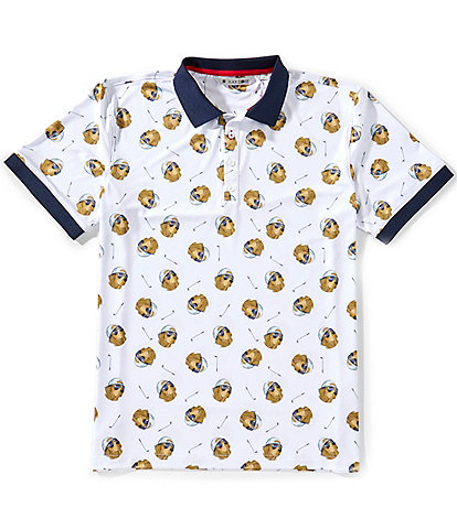 BLACK CLOVER Lucky Dog Short Sleeve Polo Shirt