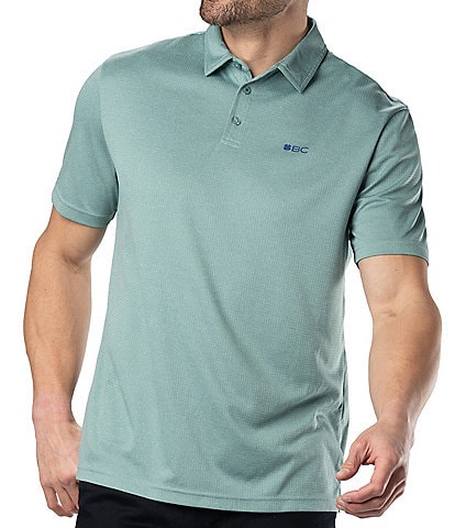BLACK CLOVER Short Sleeve Miles Polo Athletic Knit Shirt