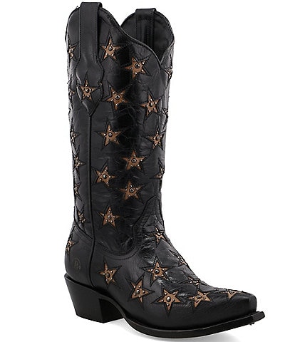 Black Star Marfa Star Stud Embellished Western Boots