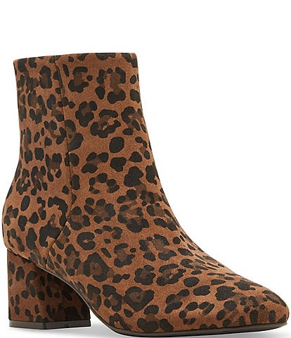 Blondo Alida Waterproof Suede Leopard Booties