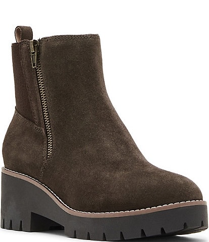 Blondo Damaris Waterproof Suede Leather Booties