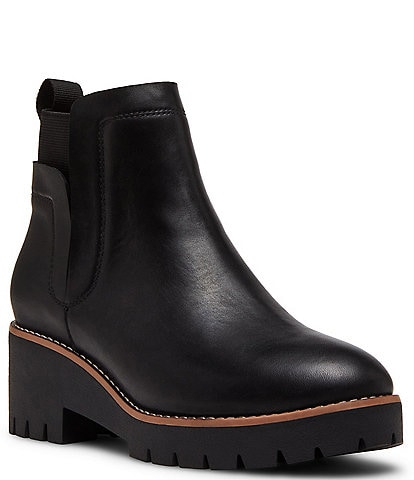 Blondo Danika Waterproof Leather Lug Sole Platform Booties