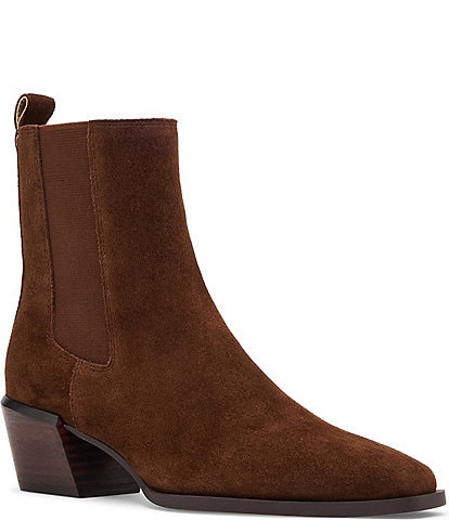 Blondo Dusi Waterproof Suede Mid Heel Booties