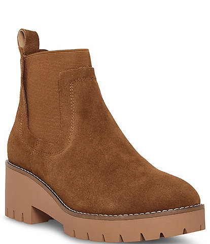 Blondo Dyme Waterproof Suede Lug Sole Booties