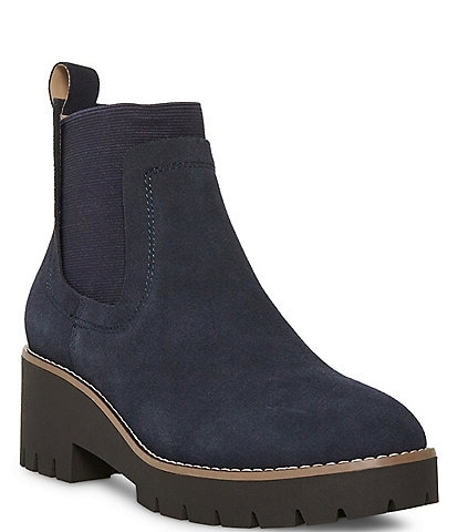 Blondo Dyme Waterproof Suede Lug Sole Booties