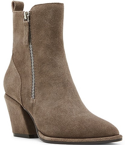 Blondo Elenor Waterproof Suede Block Heel Booties