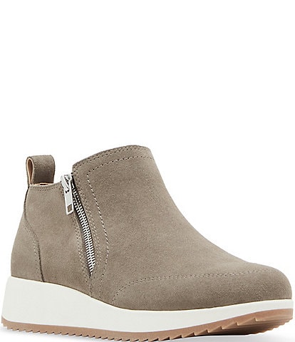 Blondo Ellorie Waterproof Suede Wedge Zip Sneakers