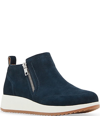 Blondo Ellorie Waterproof Suede Wedge Zip Sneakers