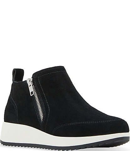 Blondo Ellorie Waterproof Suede Wedge Zip Sneakers