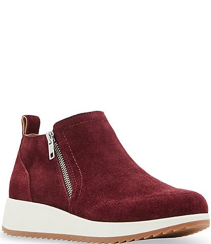 Blondo Ellorie Waterproof Suede Wedge Zip Sneakers