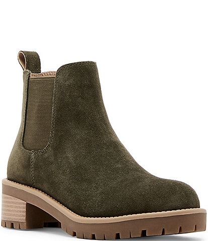 Blondo Mayes Waterproof Suede Lug Sole Booties