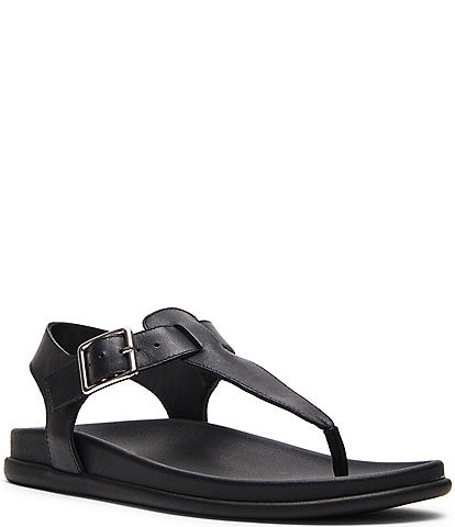 Blondo Nelli Leather T-Strap Thong Sandals