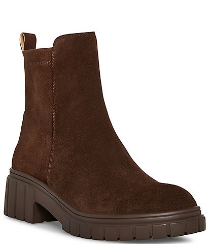 Blondo Prestly Waterproof Suede Lug Sole Booties