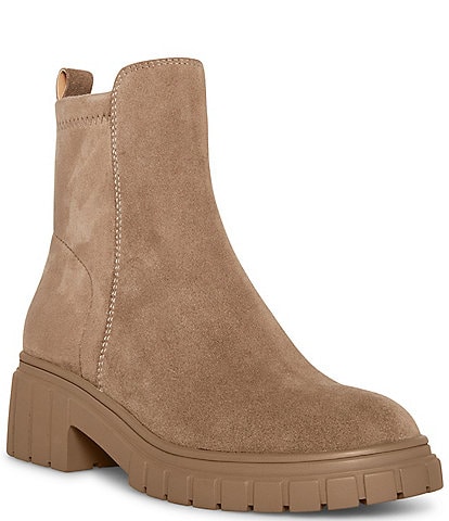 Blondo Prestly Waterproof Suede Lug Sole Booties