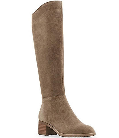 Blondo Tatiana Waterproof Suede Block Heel Tall Boots